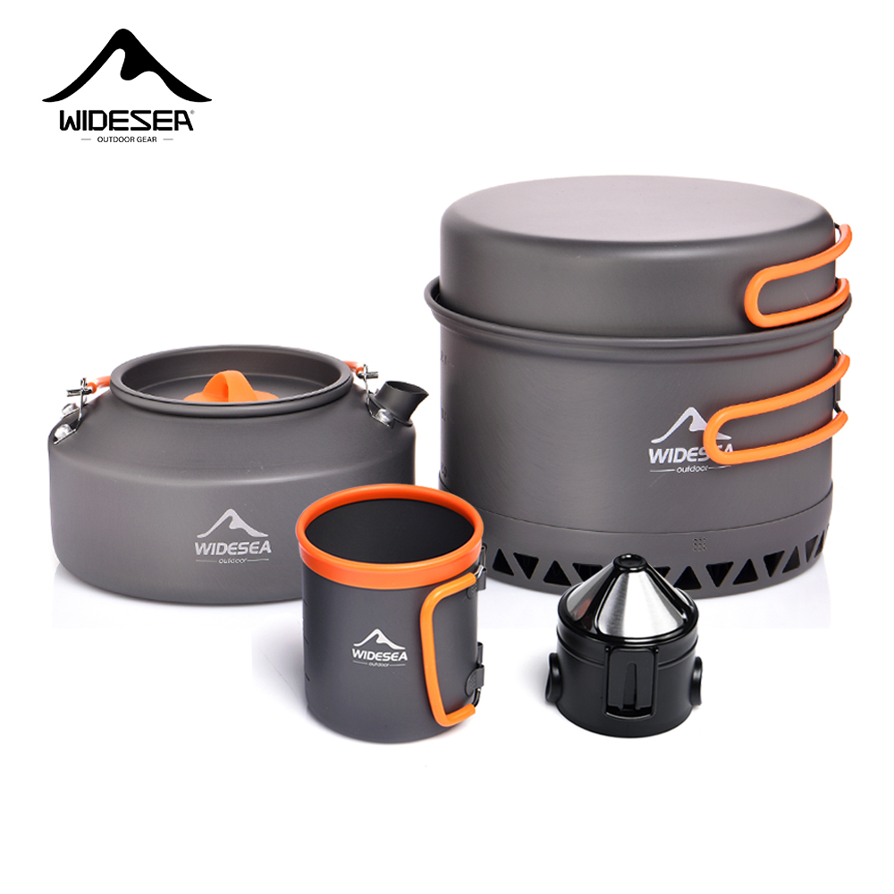 Travel Kitchen Accessories - Camping Tableware Outdoor Cookware Set Pots