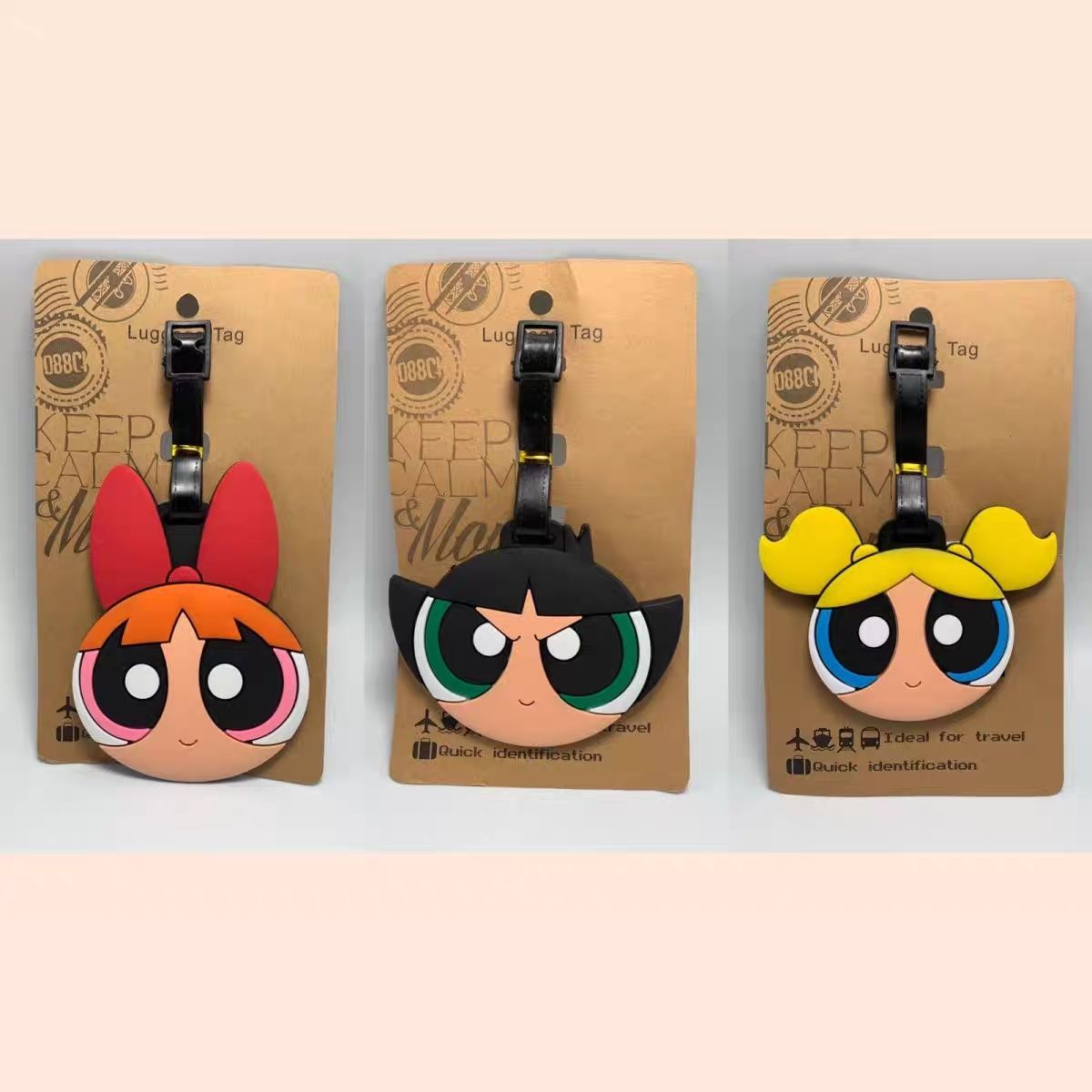 Travel Accessories Must Have - Anime The Powerpuff Girls Bag Pendant