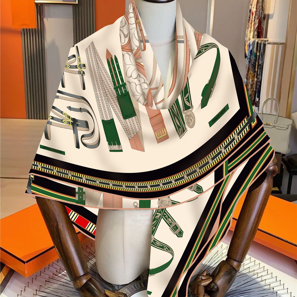 Travel Accessories High End - Faux Silk Wool Warm Scarf Women