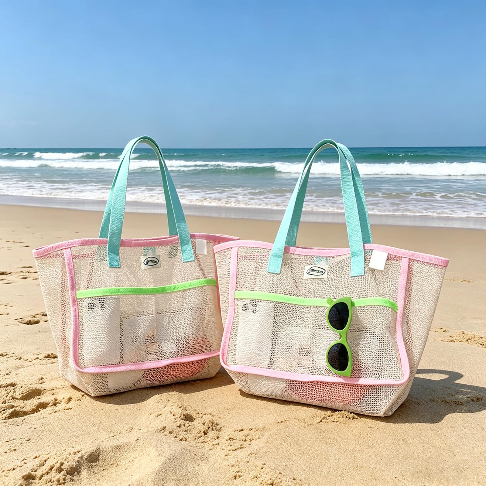 Travel Accessories Must Have - Beach Bags for Women Colorful Foldable
