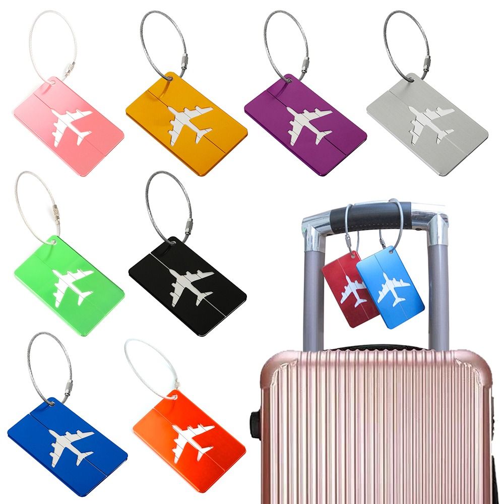 Travel Accessories Must Have - Aluminium Travel Luggage Tags Reusable Suitcase