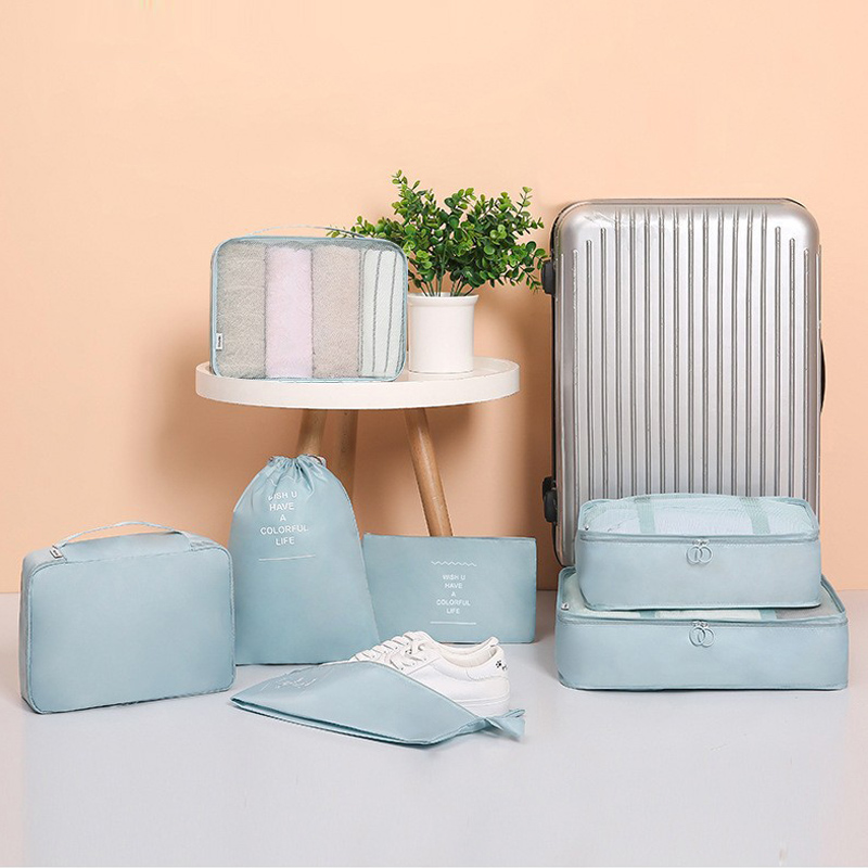 7-Piece Packing Cubes Set - Tr - đánh giá và giá Travel Accessories Kit Bag