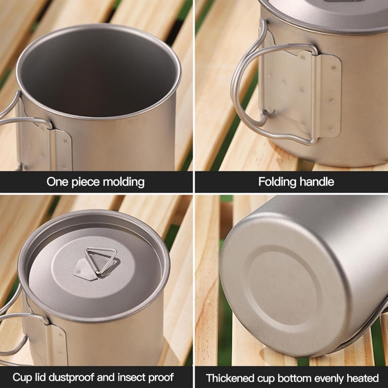 Titanium Camping Mug with Fold - đánh giá và giá Travel Kitchen Accessories