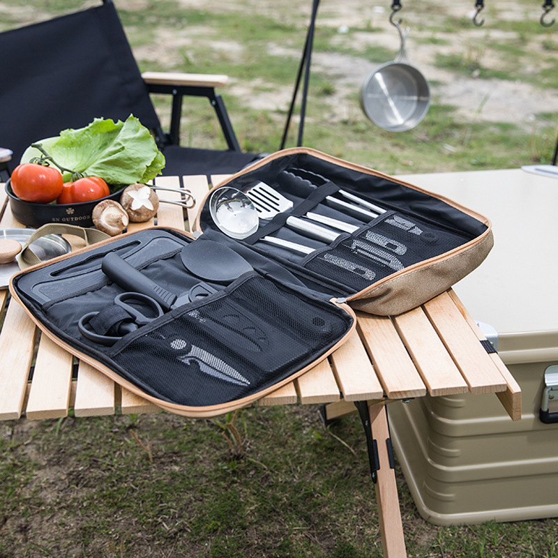 8pcs Camping Kitchen Cookware  - đánh giá và giá Travel Kitchen Accessories