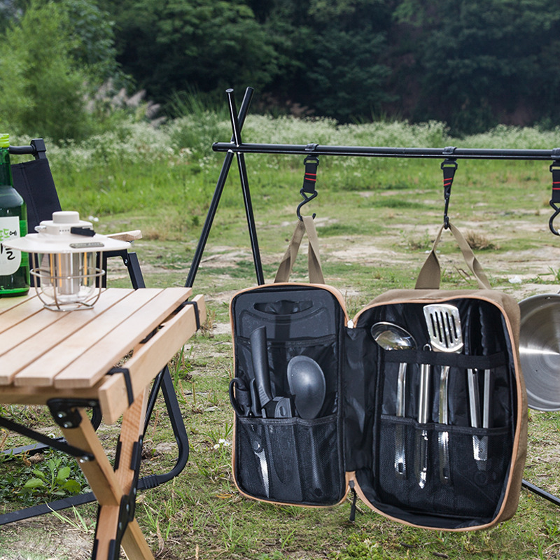 8pcs Camping Kitchen Cookware  - đánh giá và giá Travel Kitchen Accessories