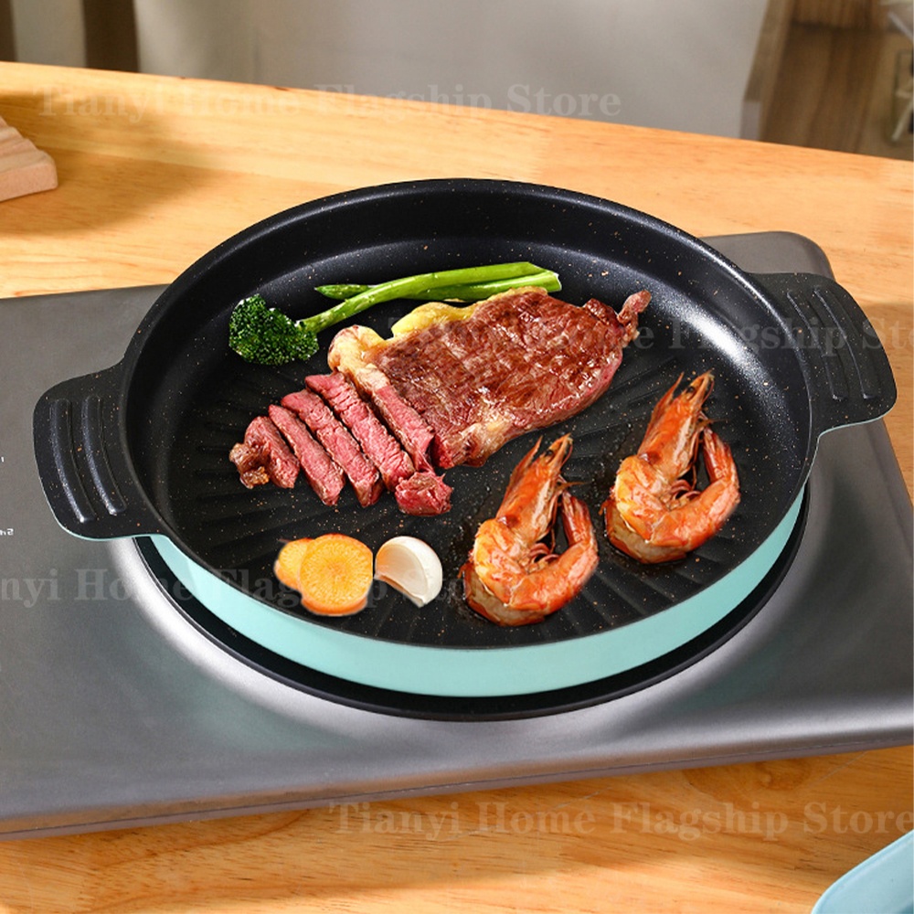 Grill Pan Round Non-Stick Barb - đánh giá và giá Travel Kitchen Accessories