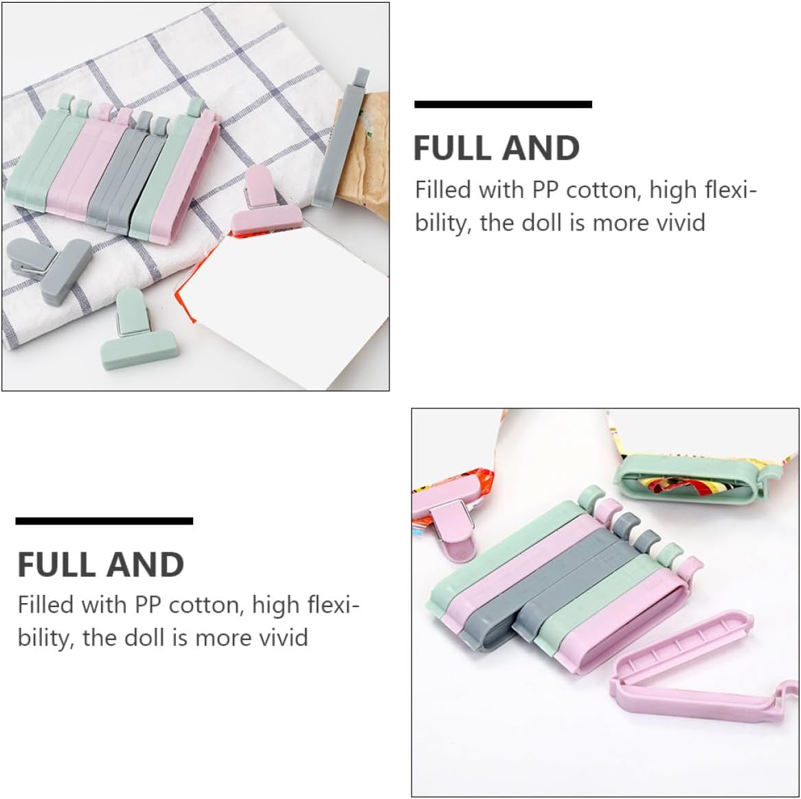 12pcs Plastic Bag Clips Sealin - đánh giá và giá Travel Kitchen Accessories