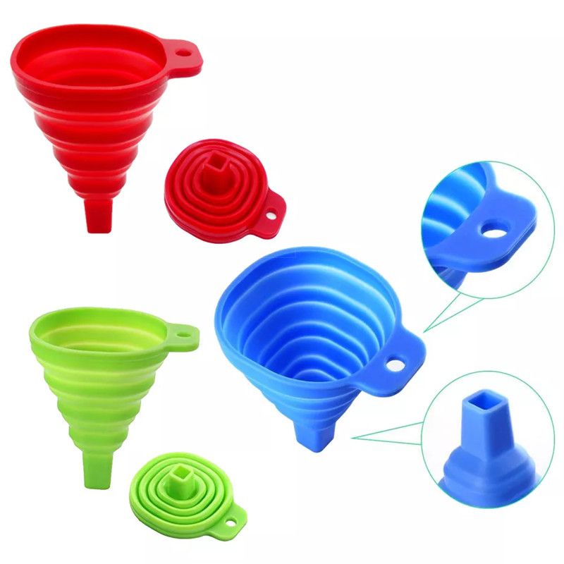 1PCS Foldable Funnel Silicone  - đánh giá và giá Travel Kitchen Accessories