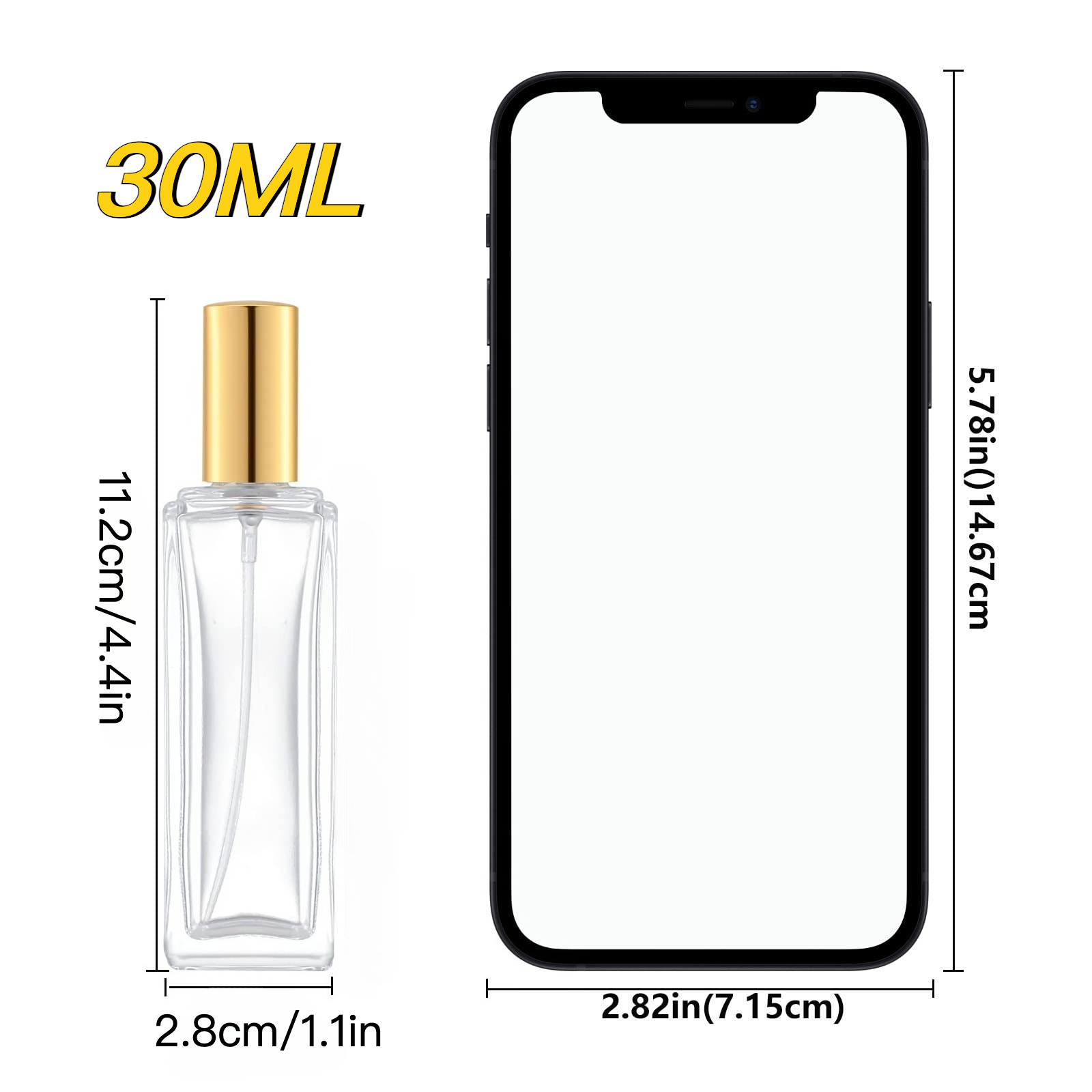 2pcs Perfume Bottle Spray Empt - đánh giá và giá Travel Accessories High End