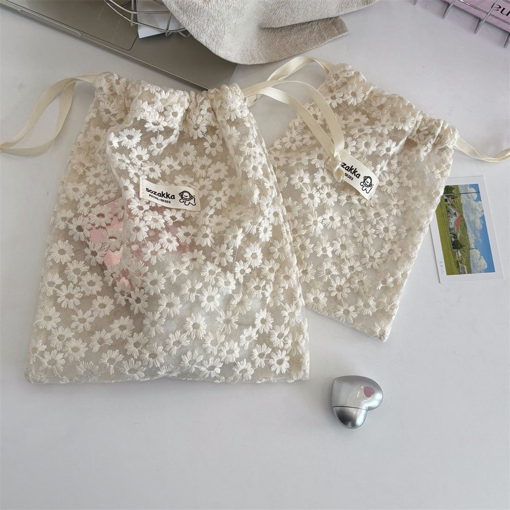 Lace Embroidered Daisy Mesh Dr - đánh giá và giá Travel Accessories Holder
