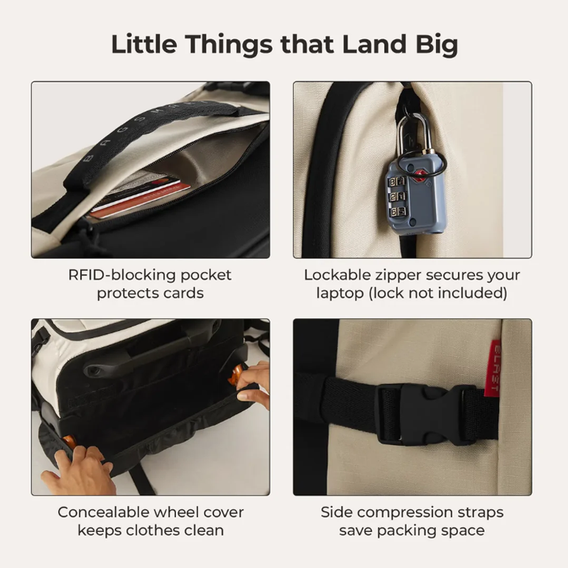 BAGSMART 43L Roller Travel Bac - đánh giá và giá Travel Router Accessories