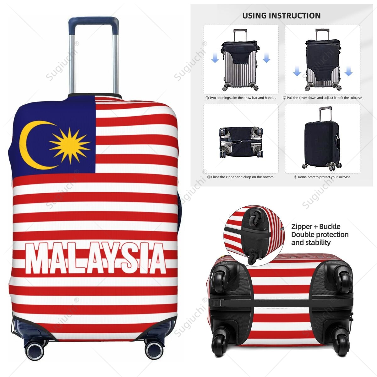 Malaysia Flag Luggage Cover Su - đánh giá và giá Travel Accessories Malaysia