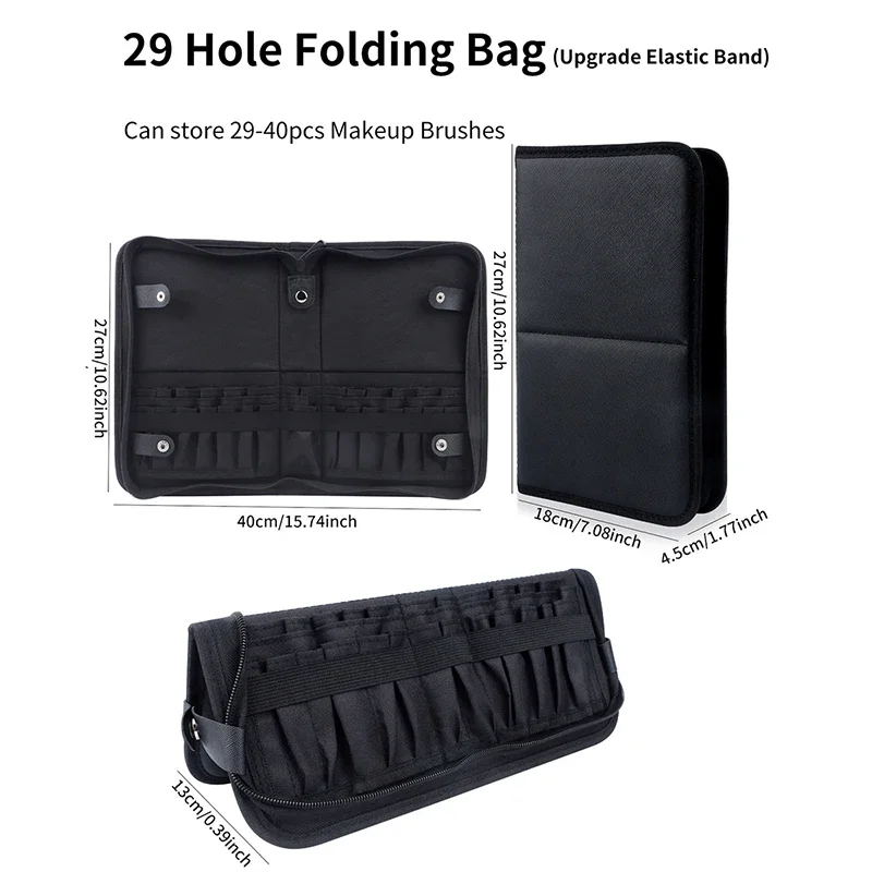 29/23 Holes Foldable Makeup Br - đánh giá và giá Travel Accessories Holder
