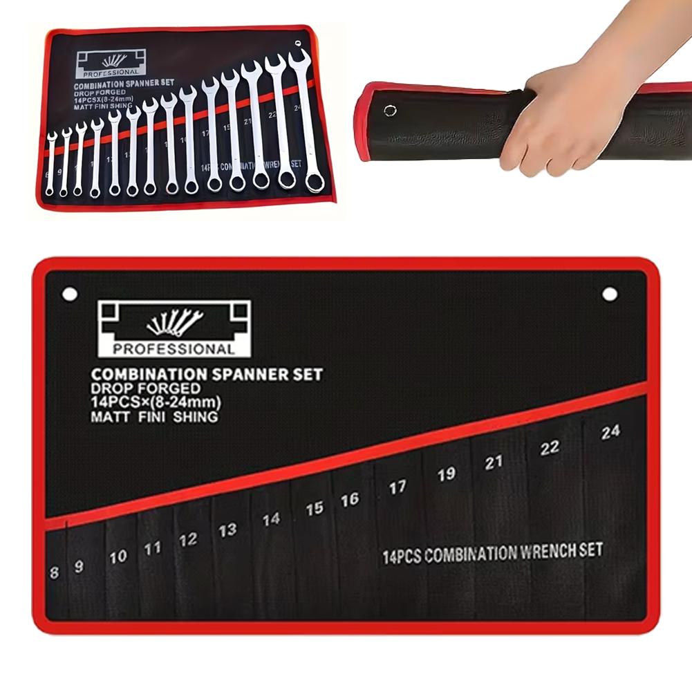 14 Pockets Roll Up Wrench Tool - đánh giá và giá Travel Router Accessories