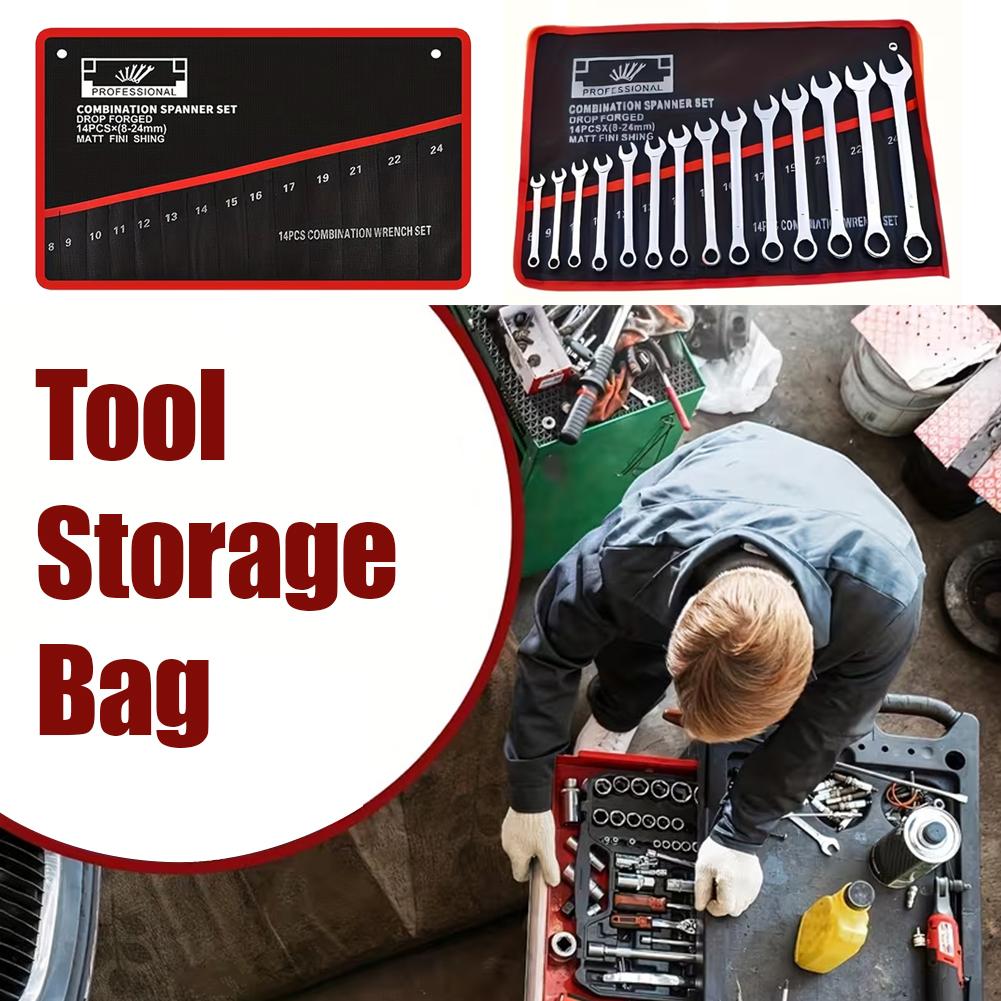 14 Pockets Roll Up Wrench Tool - đánh giá và giá Travel Router Accessories