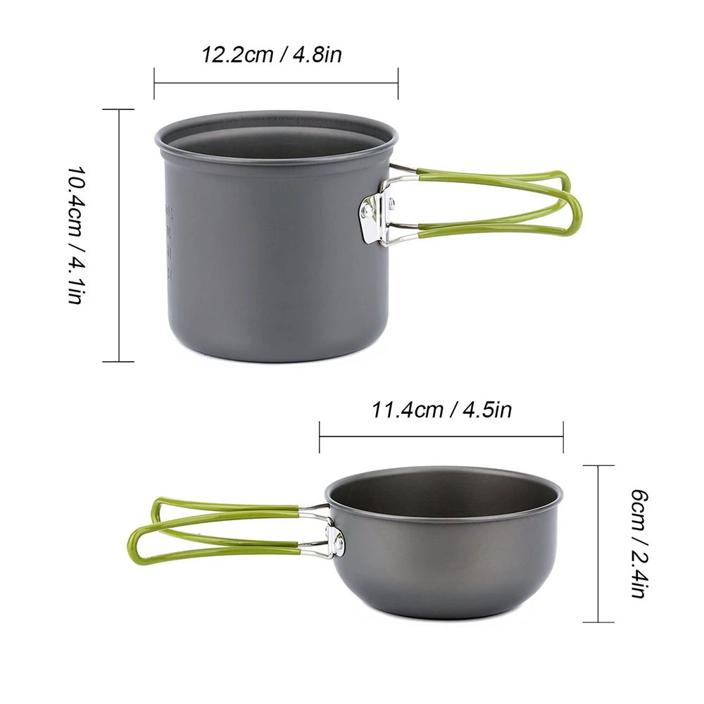 Camping Cookware Kit with Stov - đánh giá và giá Travel Kitchen Accessories