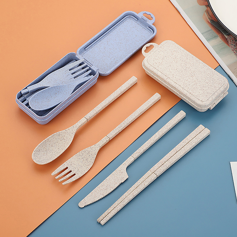 Portable Wheat Straw Fork Cutl - đánh giá và giá Travel Kitchen Accessories